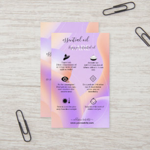 Modern Elegant Purple Holographic Logo Business Ca Business Card