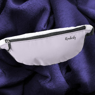 Modern Elegant Purple Monogrammed Waist Crossbody Bum Bags
