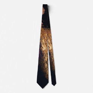 Modern Elegant Purple Teal Black Marble Agate Gold Tie