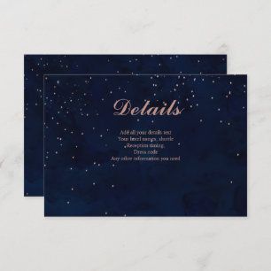 Modern elegant purple watercolor wedding direction enclosure card