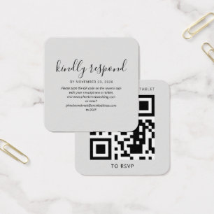 Modern Elegant QR Code RSVP Wedding Website