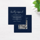 Modern Elegant QR Code Wedding RSVP Card