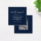 Modern Elegant QR Code Wedding RSVP Card