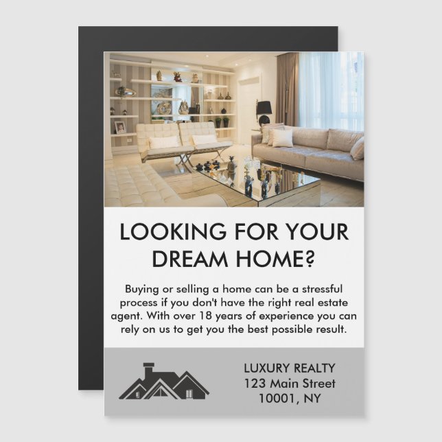 Modern Elegant Real Estate Agent Personalised  (Front/Back)