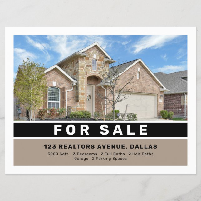 Modern elegant real estate  flyer (Front)
