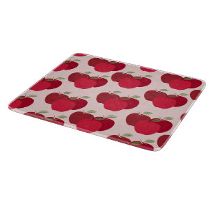 Modern Elegant Red Apple Pattern Cutting Board
