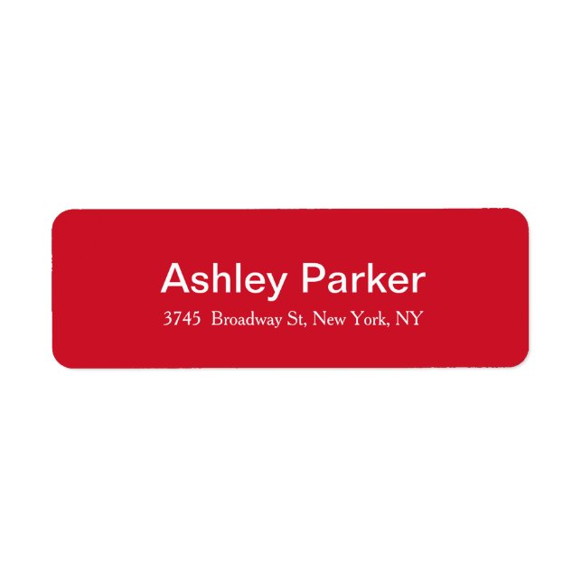 Modern Elegant Red White Stylish Trendy (Front)