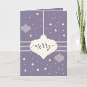Modern & Elegant Retro Merry Christmas card