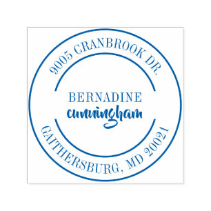 Modern Elegant Return Address Personal Self-inking Stamp