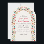 Modern Elegant Romantic Floral Wreath Wedding Invitation<br><div class="desc">Beautiful Invitation to celebrate Special occasions and festivals comes with digital and E-invitation as per your request. We would love to replicate our designs to make multiple products like rsvp cards, labels envelopes, and more. Customisation is available for ready to print on request at info@shamaurcreatif@gmail.com Look Forward to hearing from...</div>