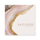 Modern Elegant Rose Agate Marble Gold Glitter Chic