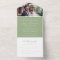 Modern Elegant Sage Green Photo RSVP Wedding