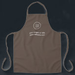 Modern Elegant Salon Logo Apron<br><div class="desc">Effortless Elegance: Customise Your Business. Easily Tailored with Your Company Logo and Text. Reach Out via the Message Button for Personalised Assistance – I'm Here to Help!</div>