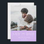 Modern Elegant Save the Date Lavender<br><div class="desc">Modern Elegant Save the Date Lavender</div>
