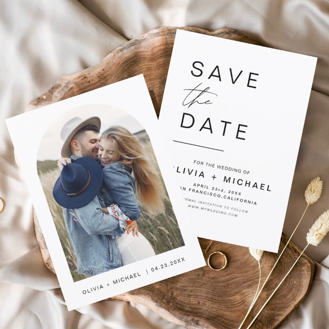 Modern Elegant Save the Date Photo Minimalist (Creator Uploaded)
