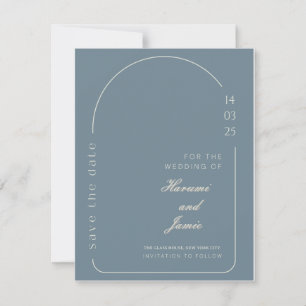 Modern Elegant Save the Date Wedding Card 