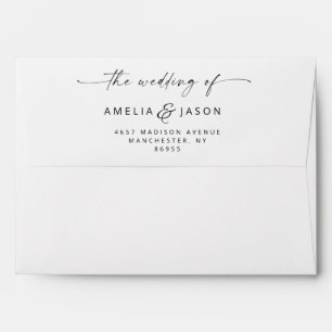 Modern Elegant Script Envelope