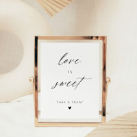 Modern Elegant Script Love Is Sweet Favours
