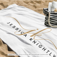 Modern Elegant Script Monogram Initials