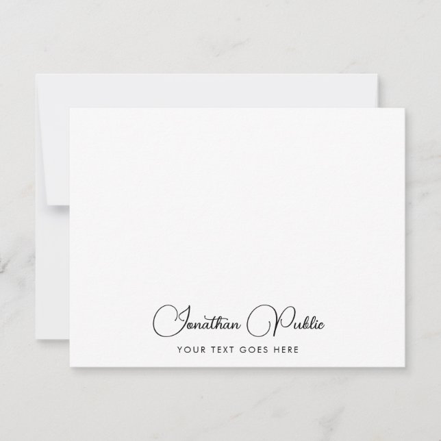 Modern Elegant Script Name Template Personalised (Front)