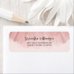 Modern Elegant Script Return Address<br><div class="desc">Easily replace the name and address details by clicking the "Personalise" button. Perfect adorning your invitations,  announcements,  and general mailing needs.</div>