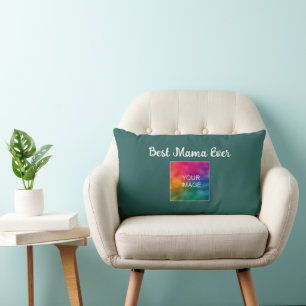Modern Elegant Script Template Best Mum Ever Lumbar Cushion