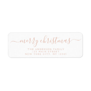 Modern Elegant Script Typography Merry Christmas