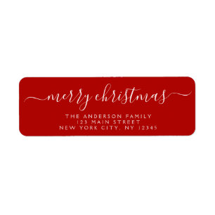 Modern Elegant Script Typography Merry Christmas