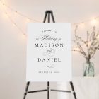 Modern Elegant Script Wedding Welcome Sign