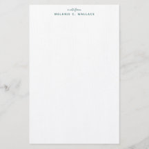 Modern Elegant Seafoam Green Personalised