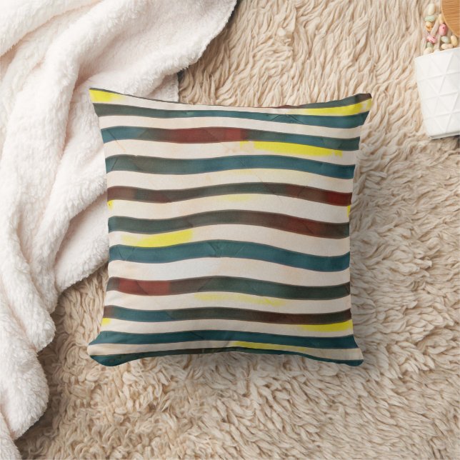 Modern Elegant Shaded Stripes Cushion (Blanket)