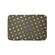 Modern Elegant Simple Classy Grey Gold Polka Dots