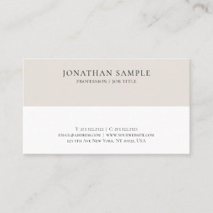 Modern Elegant Simple Design Professional Custom Business Card