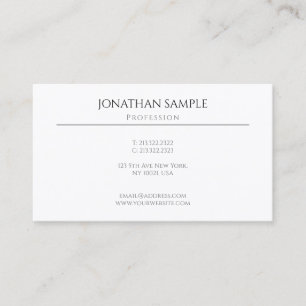 Modern Elegant Simple Design Professional Template Business Card