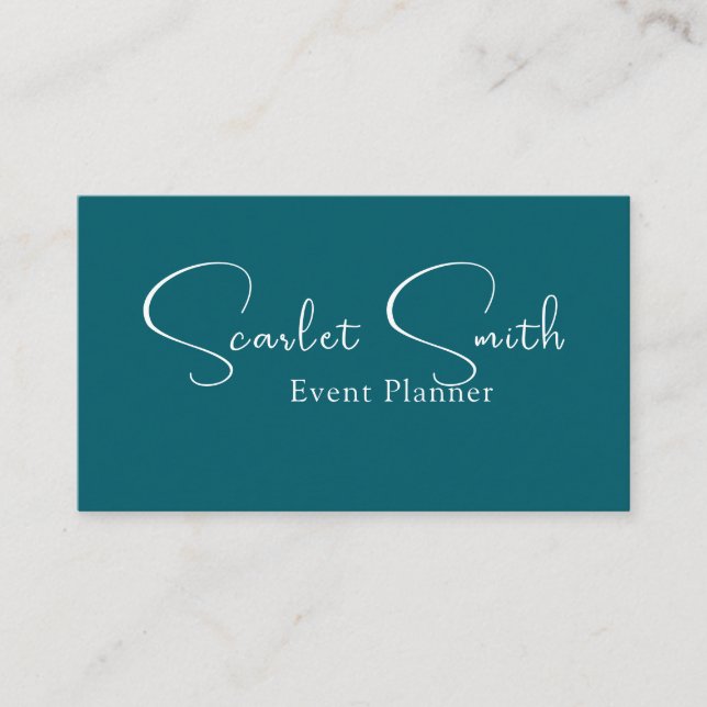 Modern elegant simple minimalist  business card (Front)