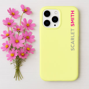 Modern elegant simple minimalist iPhone 15 pro case
