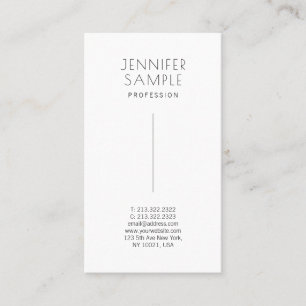 Modern Elegant Simple Signature Matte Paper Cute Business Card
