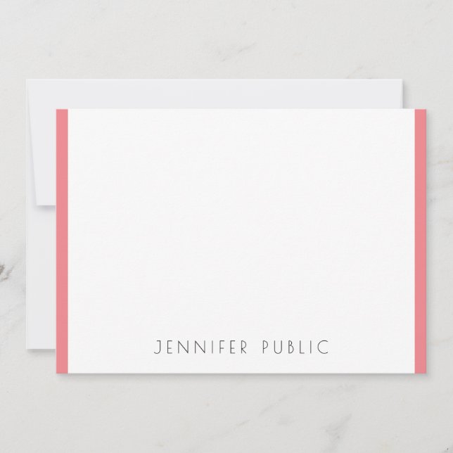 Modern Elegant Simple Template Monogram Initial (Front)