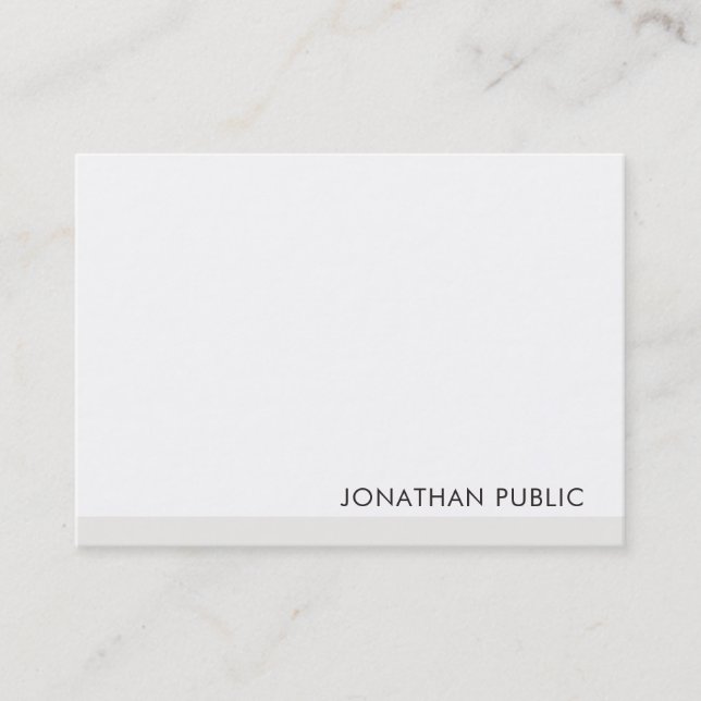 Modern Elegant Simple Template Professional Business Card (Front)