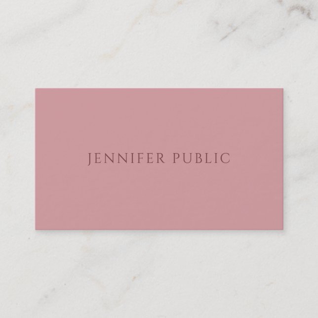 Modern Elegant Simple Template Trend Colour Harmon Business Card (Front)
