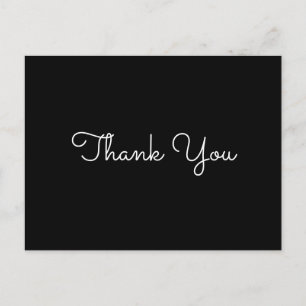 Modern Elegant Simple Thank You Postcard