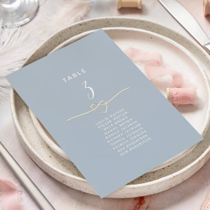 Modern Elegant Simple Wedding Seating Chart