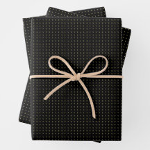 Modern Elegant Simple Yellow Gold Stars on Black 
