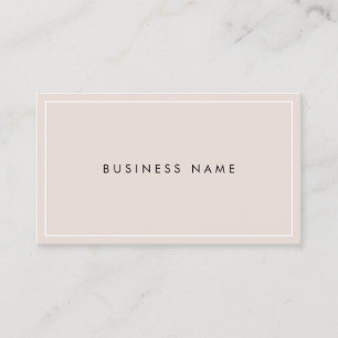 Modern Elegant Sleek Design Professional Plain Top Business Card