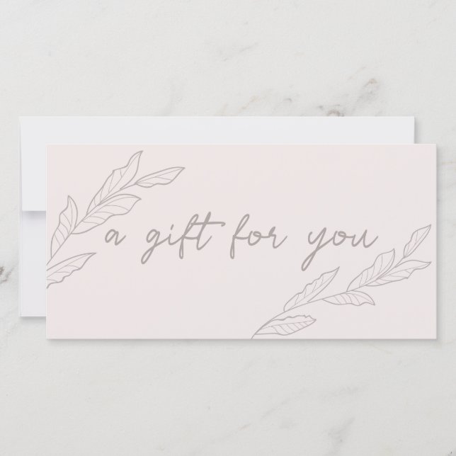 Modern Elegant Small Business Gift Certificate (Front)