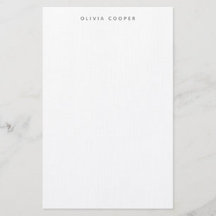 Modern Elegant Smokey Grey Personal Stationery 