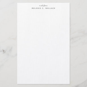 Modern Elegant Smokey Grey Personalised Stationery
