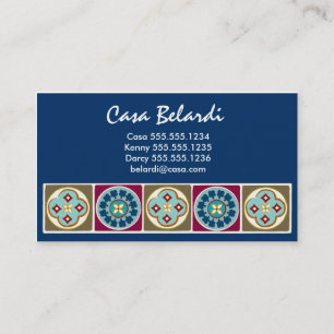 Modern Elegant Spanish Tile Business Card