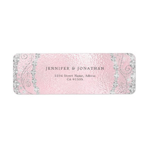 Modern Elegant Sparkly Diamond Chic Pink