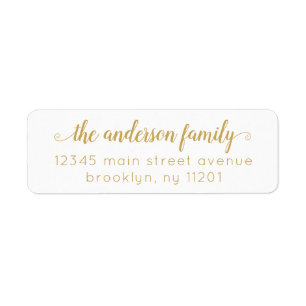 Modern Elegant Stylish Gold Antique Script Family